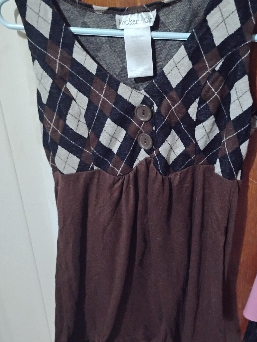 Excellent Condition, Junior Size small, Y2K  Rocker Girl Brand Babydoll Dress